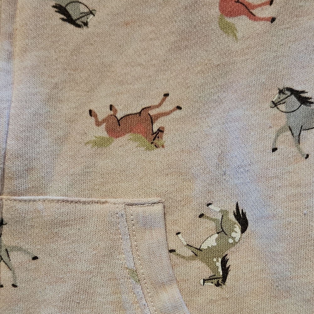 John Deere Toddler Horse Print Hoodie - Pink 2T - Picture 4 of 10